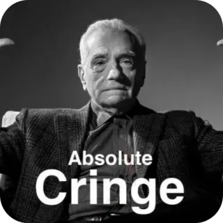 ✋ Martin Scorsese Absolute Cringe telegram sticker