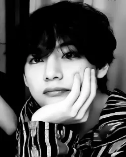 ☠ V K-Pop, BTS, Singer, Kim Taehyung, Musician, idol telegram sticker