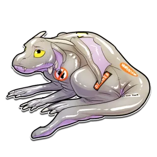 😐 DANGER
WARNING! monster, creature, fantasy, cartoon, danger, warning telegram sticker