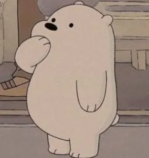 🤭 Ice Bear We Bare Bears Dessin animé, Ours, Mignon, Ours blanc, We Bare Bears, Personnage telegram sticker