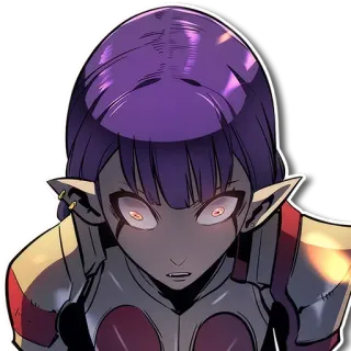 ✨ Anime, Fantasy, Armatura, Elfo, Demone whatsapp sticker