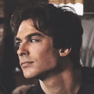 🖤 Damon Salvatore The Vampire Diaries vampiro, serie tv, personaje, sobrenatural, drama whatsapp sticker