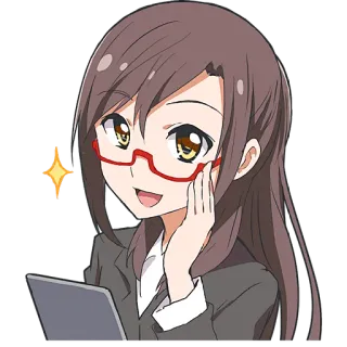 Секретарша @Nyasticks telegram stickers