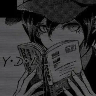 🖤 Y.DoL 动漫, 漫画, 阅读, 角色, 帽子 telegram sticker