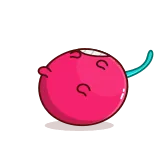 🗑 Cartoon, Kers, Fruit, Schattig, Kawaii whatsapp sticker