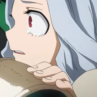 🐚 Eri My Hero Academia animé, pleurs, triste, Eri, My Hero Academia, émotionnel telegram sticker