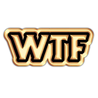 ⁉️ WTF 文字, 短语, 缩写, wtf telegram sticker