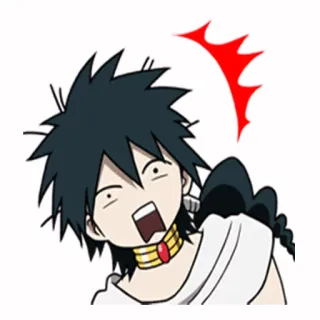 Magi The Labyrinth of Magic : Natalia Nami whatsapp stickers