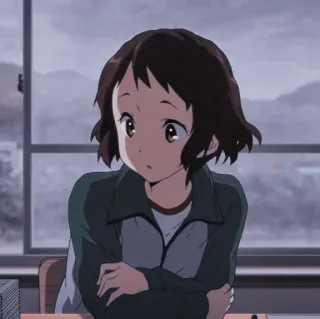 🌆 Anime, Ragazza, Studentessa, Ritratto, Cartone animato telegram sticker