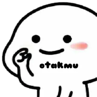 😎 otakmu mono, kawaii, meme, expresión, gracioso, chibi whatsapp sticker