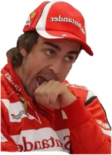 😀 Fernando Alonso formula 1, corse, atleta, pilota, motorsport telegram sticker