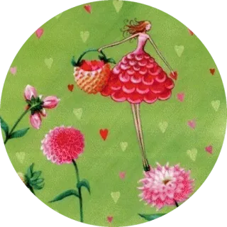💐 连衣裙, 花, 篮子, 爱心, 女人 telegram sticker