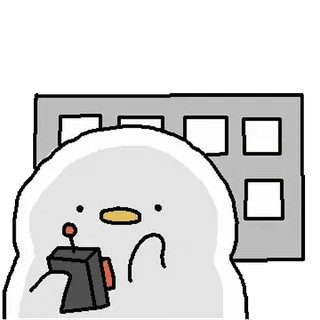 💬 desenho animado, jogo, controle, fofo, pinguim, gaming whatsapp sticker