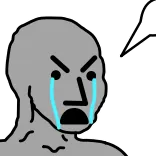 😥 NPC, llorando, meme, enojado telegram sticker