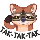 🧐 Nerd Fox raposa, nerd, óculos, animal, fofo, desenho animado telegram sticker