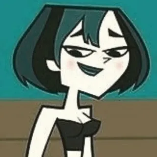 🐉 Gwen Total Drama dibujos animados, animado, Gwen, Total Drama, adolescente, personaje whatsapp sticker