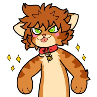 💪 furry cat telegram sticker