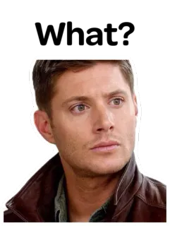 😶 Dean Winchester Supernatural Dean Winchester, Supernatural, Jensen Ackles, Série TV, Chasseur de démons telegram sticker