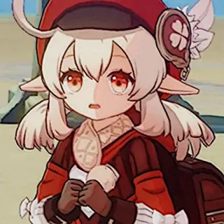 🦋 Klee Genshin Impact Klee, Genshin Impact, ตัวละคร, เกม, สีแดง, อนิเมะ, มังงะ telegram sticker