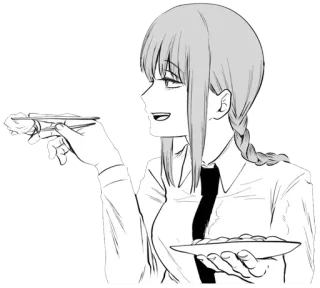 🥢 Makima Chainsaw Man anime, manga, character, Makima, Chainsaw Man telegram sticker