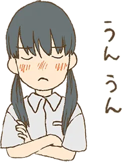 twin tails girls :: @line_stickers telegram stickers