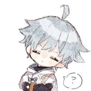 🤨 Chongyun Genshin Impact anime, chibi, character, chongyun, genshin impact, video game telegram sticker