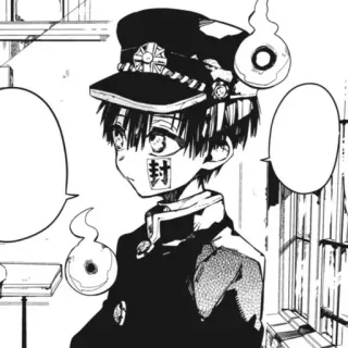 🥢 Hanako Toilet-bound Hanako-kun anime, manga, character, school, ghost, supernatural telegram sticker