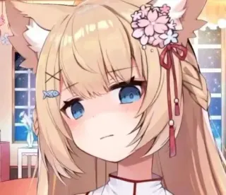 🥴 Anime, Catgirl, Carino, Kawaii, Vtuber, Neko telegram sticker
