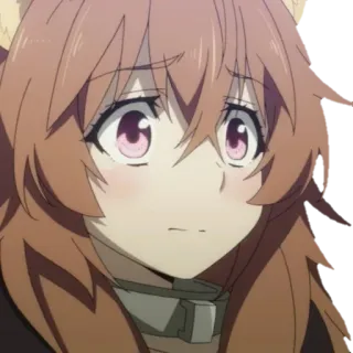 😰 Raphtalia Rising of the Shield Hero Anime, Carino, Raphtalia, Shield Hero, Isekai, Tanuki telegram sticker