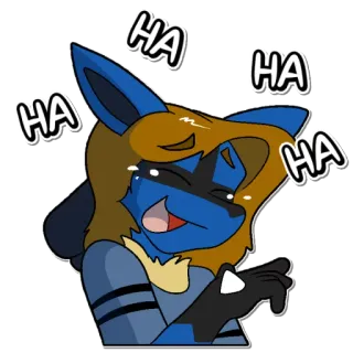 😆 HA HA HA HA HA risa, dibujos animados, perro, animal, feliz telegram sticker