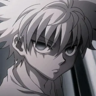 😒 Killua Zoldyck Hunter x Hunter anime, killua, zoldyck, hunterxhunter, character, cartoon telegram sticker