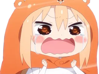 😭 Anime, Dibujos animados, Llorando, Enojado, Molesto, Frustrado, Personaje telegram sticker