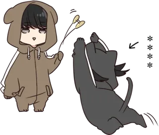 🍫 **** Anime, Dessin animé, Étoiles, Personnage, Animal telegram sticker