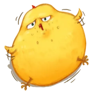 🐥 ayam, burung, hewan, kartun, lucu, kuning, jenaka telegram sticker