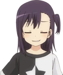 😏 动漫, 女孩, 角色, 星星, 黑白, 可爱 telegram sticker