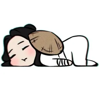 😴 sleeping, character, anime, cute, kawaii whatsapp sticker