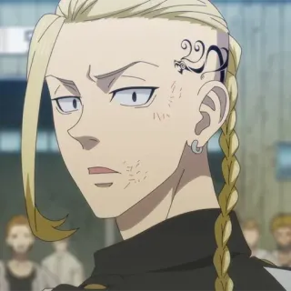👑 Draken Tokyo Revengers Дракен, Аниме, Токийские мстители, Персонаж, Тату telegram sticker