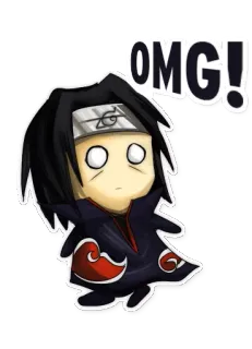 Naruto chibi telegram stickers