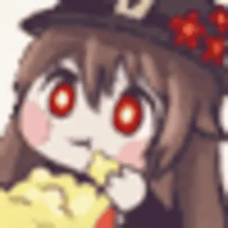 🍿 Hu Tao Genshin Impact Anime, Genshin Impact, Hu Tao, Schattig, Chibi telegram sticker