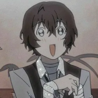 🖤 Dazai Osamu Bungou Stray Dogs Anime, Dazai, Bungou Stray Dogs, Osamu Dazai, Manga, Słodkie telegram sticker