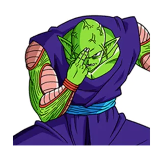 ☝ Piccolo Dragon Ball Piccolo, Dragon Ball, Anime, Personaje, Gesto telegram sticker
