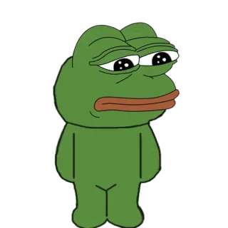 🐸 Pepe the Frog pepe, 青蛙, 伤心, 表情包, 网络, 卡通, 角色 telegram sticker
