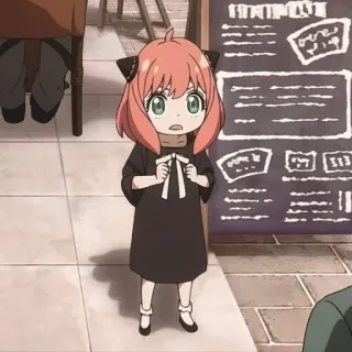 😐 Anya Forger Spy x Family Anime, Spy x Family, Anya, Desenho animado, Criança whatsapp sticker