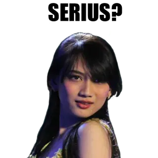 😏 SERIUS? whatsapp sticker