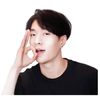 👌 uomo, persona, ritratto, asiatico, coreano, attore telegram sticker