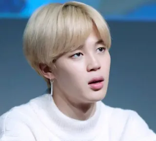 😧 person, man, blonde hair, kpop, singer telegram sticker