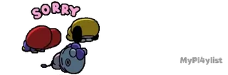 🔹 SORRY cartoon, apology, cute whatsapp sticker