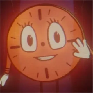 😬 Uhr, Cartoon, Figur, Zeit telegram sticker