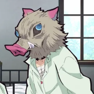 `Inosuke Hashibira. @JustSomeBullshit telegram stickers