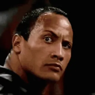 🤨 Dwayne Johnson acteur, catch, mème, célébrité, sourcil whatsapp sticker